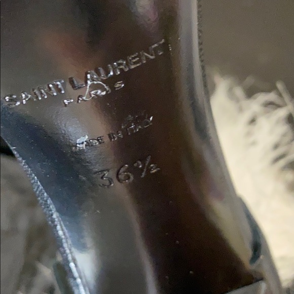 SAINT LAURENT Talitha Leather Sandals - Picture 6 of 6